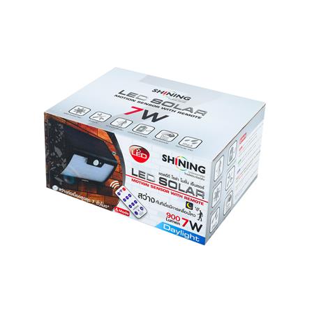 ไฟผนังภายนอก SOLAR SHINING RLDPG00765CTH2 7 วัตต์ DAYLIGHT สีดำ_4