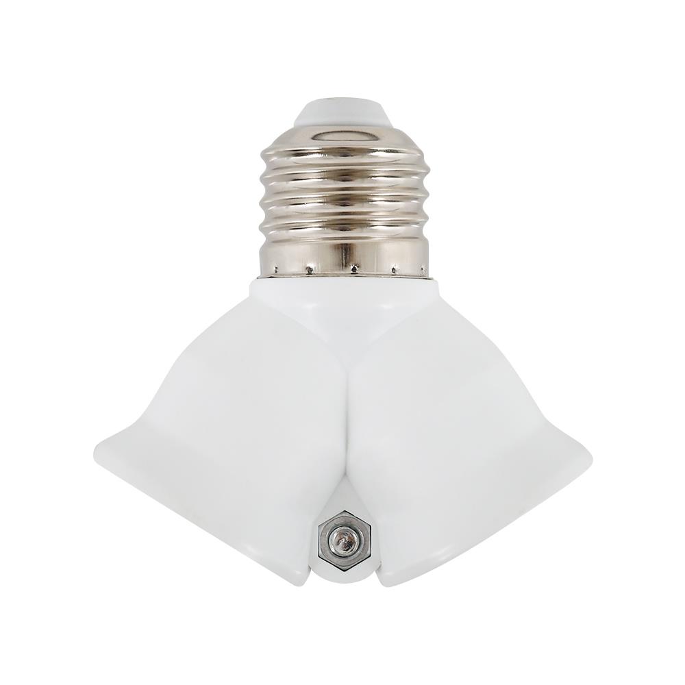 ขั้วห้อยเกลียว 2 ทาง JSN E27 สีขาว