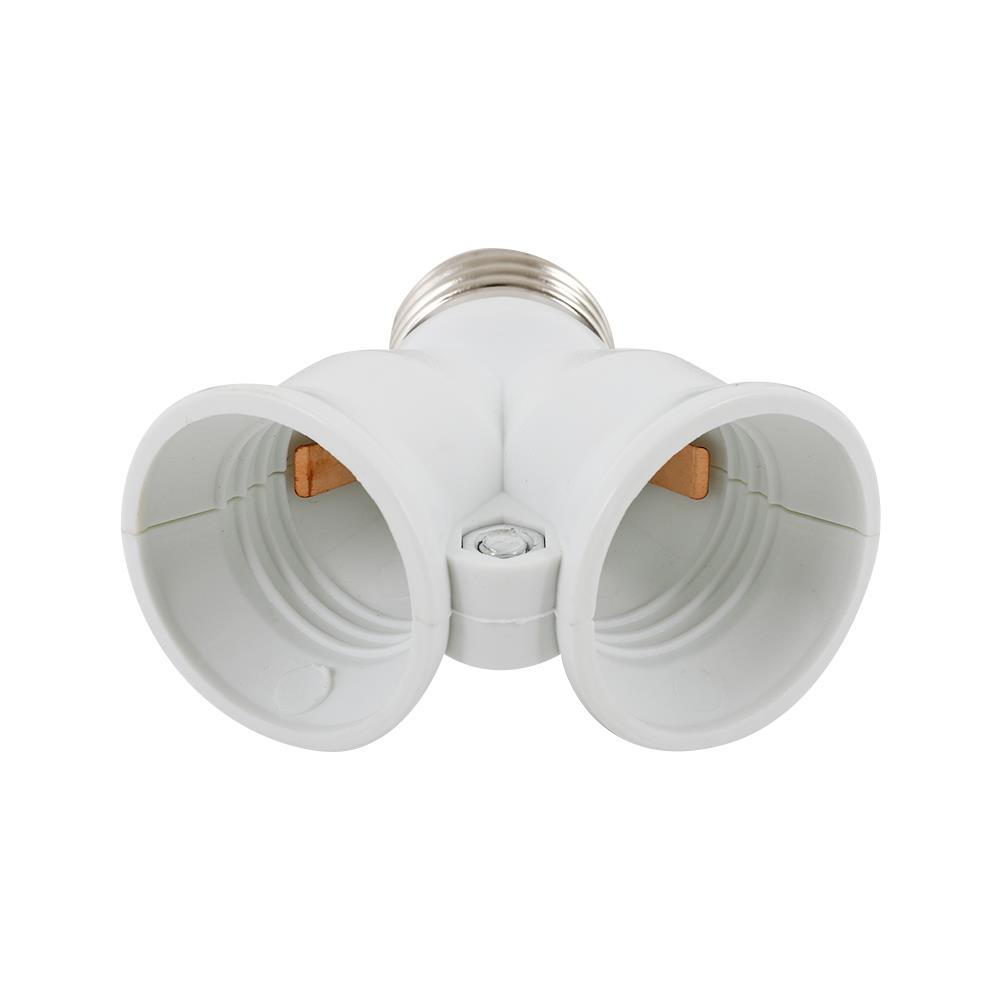 ขั้วห้อยเกลียว 2 ทาง JSN E27 สีขาว