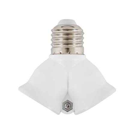 ขั้วห้อยเกลียว 2 ทาง JSN E27 สีขาว