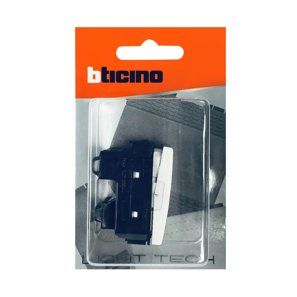 สวิตช์ 1 ทาง BTICINO SNT4001F LIVING LIGHT ขนาด 1 ช่อง สีเงิน