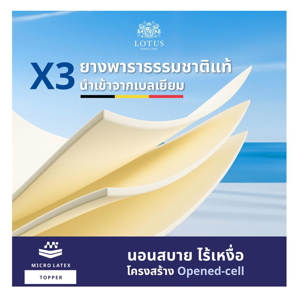 ที่นอน 5 ฟุต LOTUS ASCOTT พร้อมชุดเครื่องนอน 11 ชิ้น