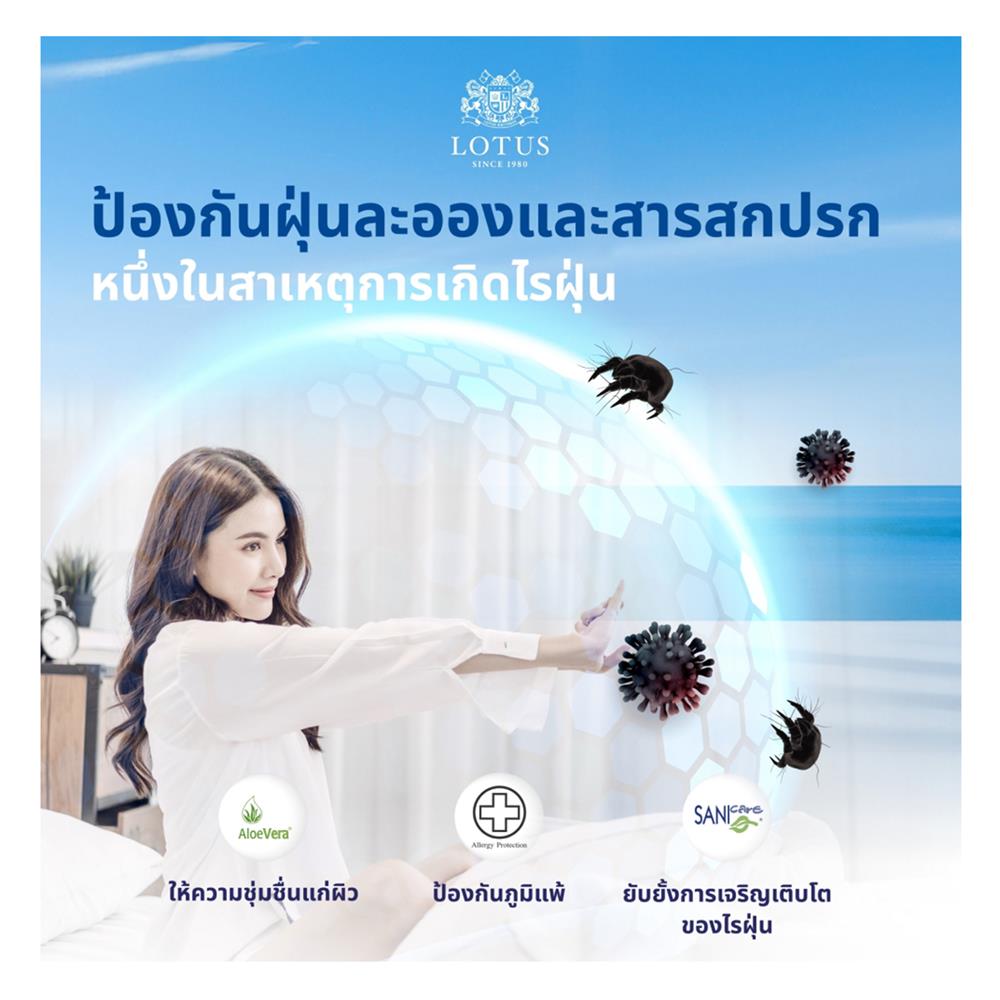 ที่นอน 5 ฟุต LOTUS ASCOTT พร้อมชุดเครื่องนอน 11 ชิ้น