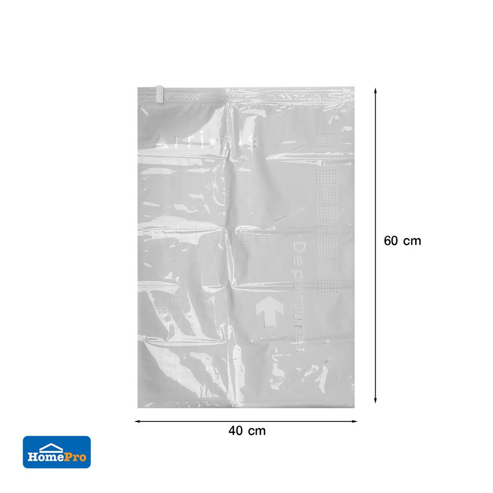 ถุงใส่ผ้าสูญญากาศ M 40x60cm (1x2)