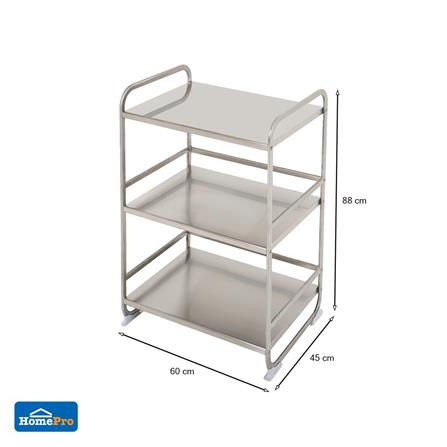 ชั้นวางจานสเตนเลส 3ชั้น 60x45x88ซม. KECH_4