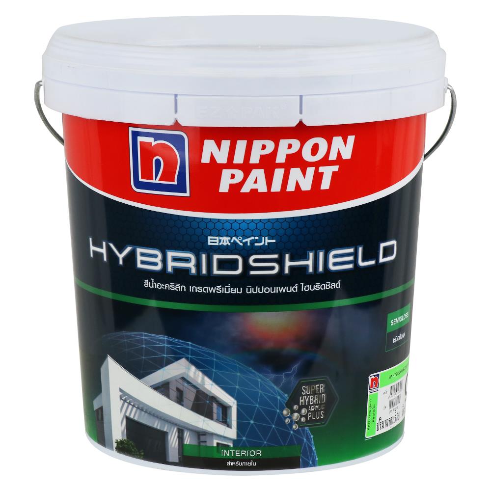 สีน้ำทาภายใน NIPPON PAINT HYBRIDSHIELD BASE C กึ่งเงา 2.5  แกลลอน