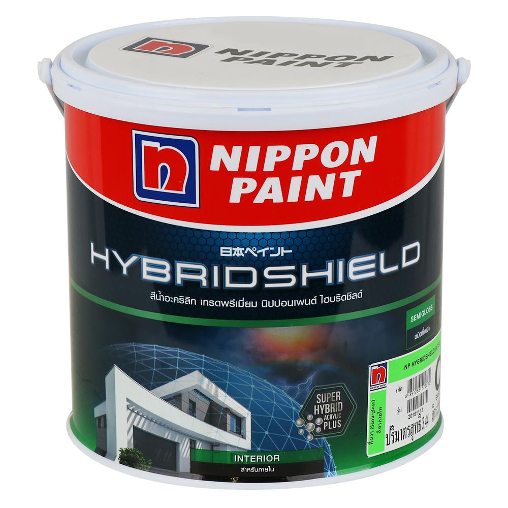 สีน้ำทาภายใน NIPPON PAINT HYBRIDSHIELD BASE C กึ่งเงา 1 แกลลอน