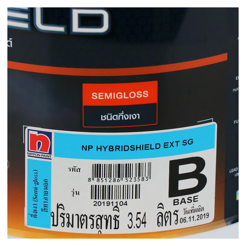 สีน้ำทาภายนอก ชนิดกึ่งเงา NIPPON PAINT HYBRIDSHIED BASE B 1 แกลลอน