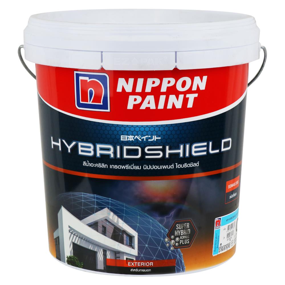 สีน้ำทาภายนอก ชนิดกึ่งเงา NIPPON PAINT HYBRIDSHIELD BASE C 2.5 แกลลอน