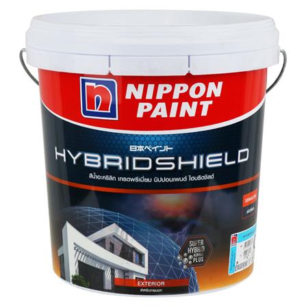 สีน้ำทาภายนอก ชนิดกึ่งเงา NIPPON PAINT HYBRIDSHIELD BASE C 2.5 แกลลอน