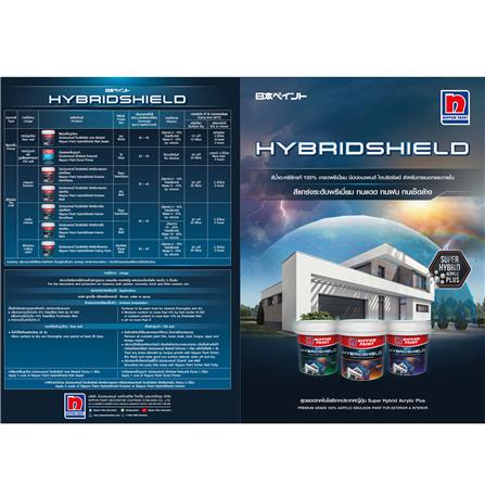 สีน้ำทาภายนอก ชนิดกึ่งเงา NIPPON PAINT HYBRIDSHIELD BASE C 2.5 แกลลอน_2