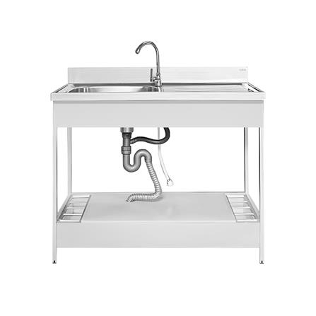 ซิงค์ขาตั้ง 1หลุม 1ที่พัก CABIN SIENA10055 สเตนเลส_0