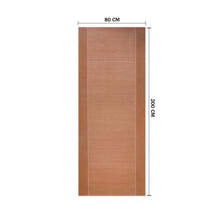 ประตูภายใน MDF METRO วีเนียร์ ROSE WOOD 03 80X200 ซม. สีไม้สัก_3