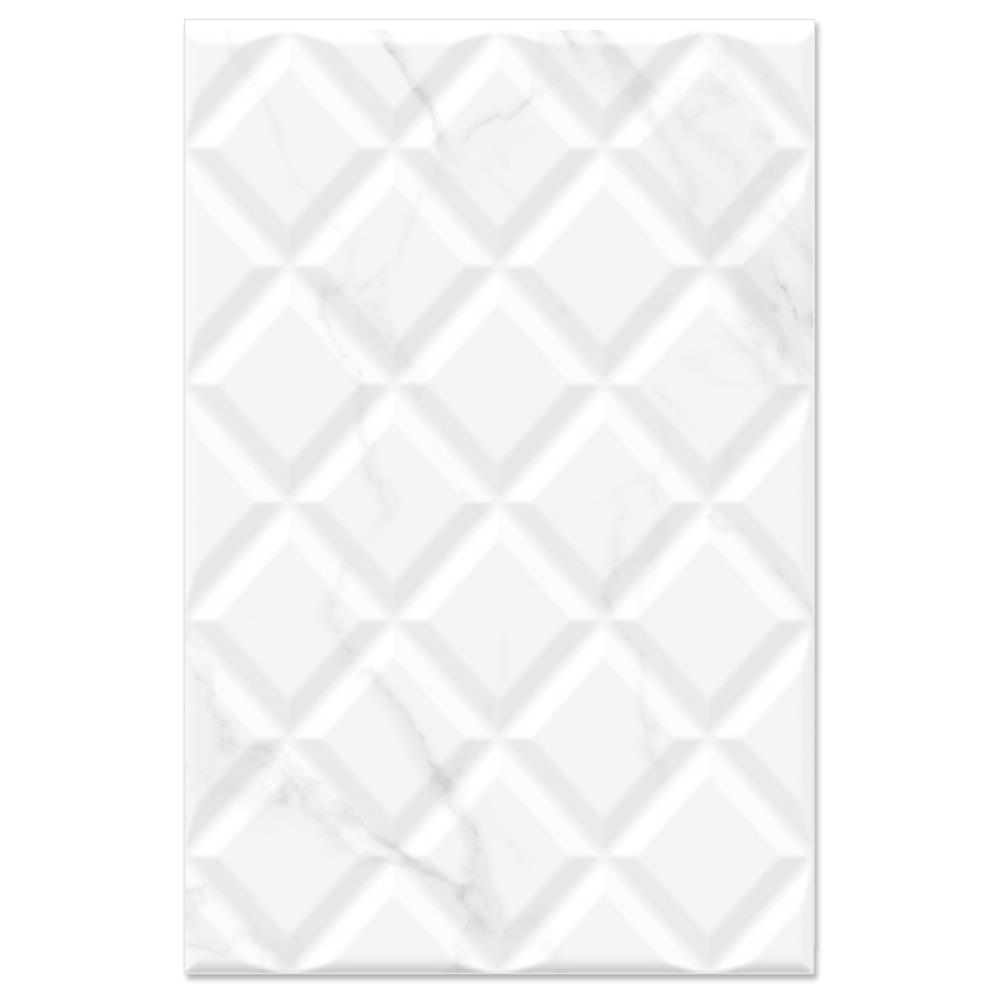 กระเบื้องผนัง 8x12 นิ้ว COTTO มิลเนอร์ ไดมอนด์ ขาว 1M2