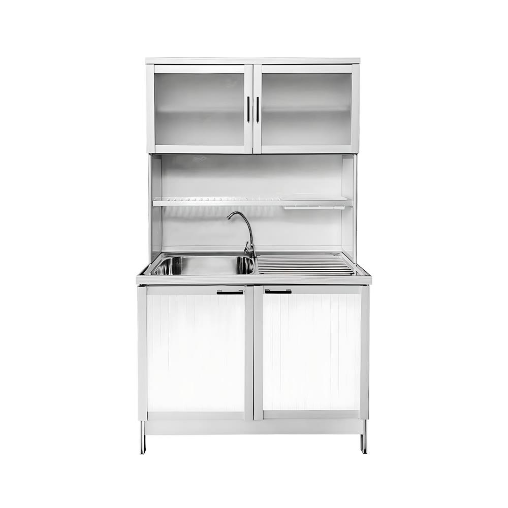 ครัวซิงค์สำเร็จรูป CABIN SIENA 100 ซม. สีขาว