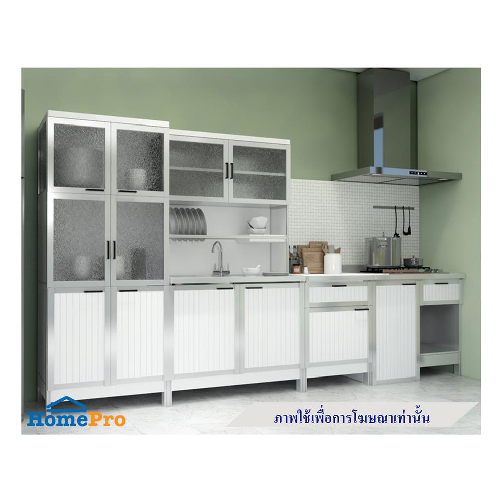 ครัวซิงค์สำเร็จรูป CABIN SIENA 100 ซม. สีขาว