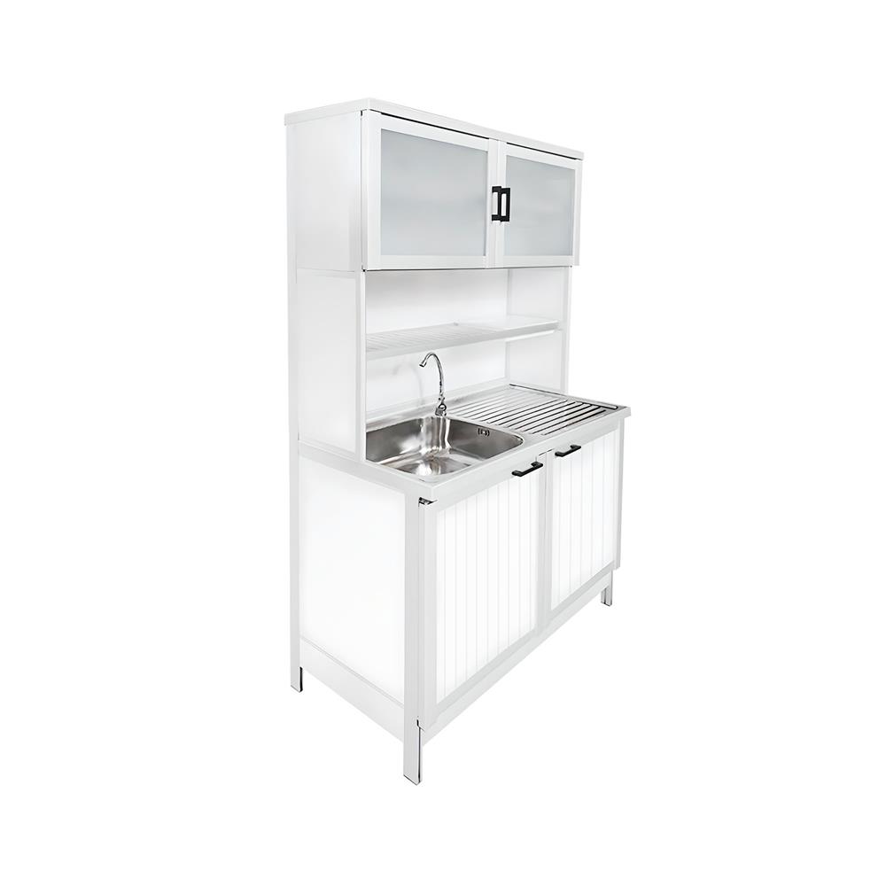 ครัวซิงค์สำเร็จรูป CABIN SIENA 100 ซม. สีขาว