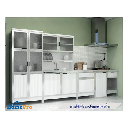 ครัวซิงค์สำเร็จรูป CABIN SIENA 100 ซม. สีขาว_0