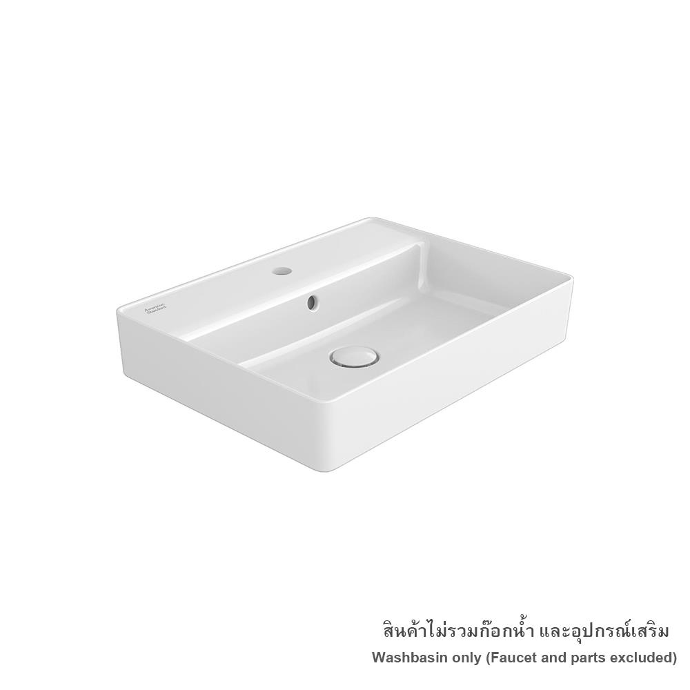 อ่างล้างหน้าวางบนเคาน์เตอร์ AMERICAN STANDARD WP-F420-WT สีขาว