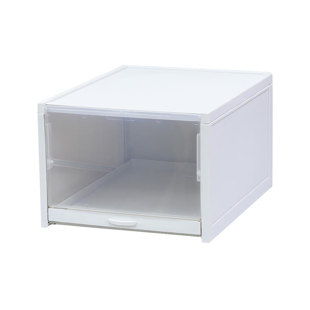 กล่องรองเท้าลิ้นชัก STACKO 33.2x25.8x18.3 ซม. สีเทา