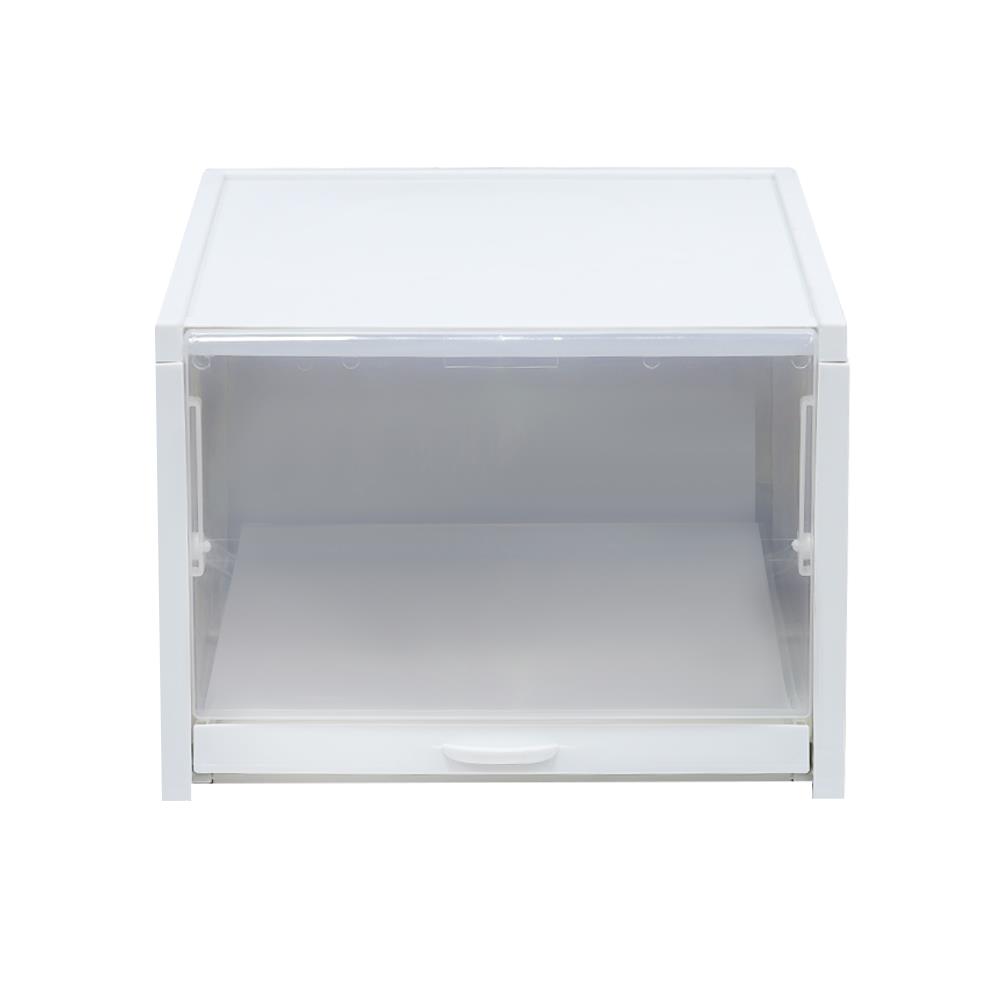 กล่องรองเท้าลิ้นชัก STACKO 33.2x25.8x18.3 ซม. สีเทา