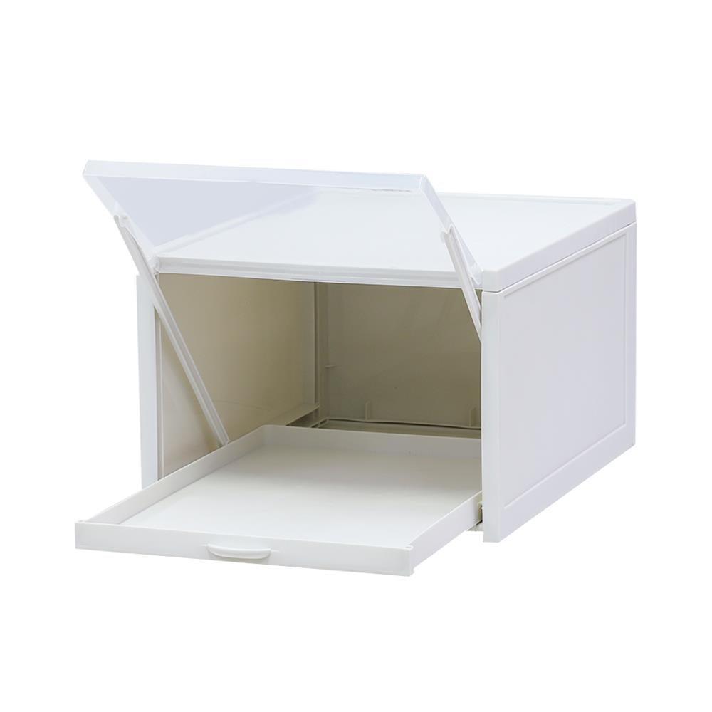 กล่องรองเท้าลิ้นชัก STACKO 33.2x25.8x18.3 ซม. สีเทา