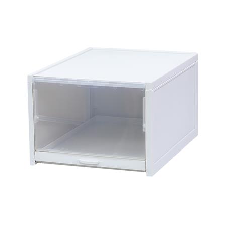 กล่องรองเท้าลิ้นชัก STACKO 33.2x25.8x18.3 ซม. สีเทา_0