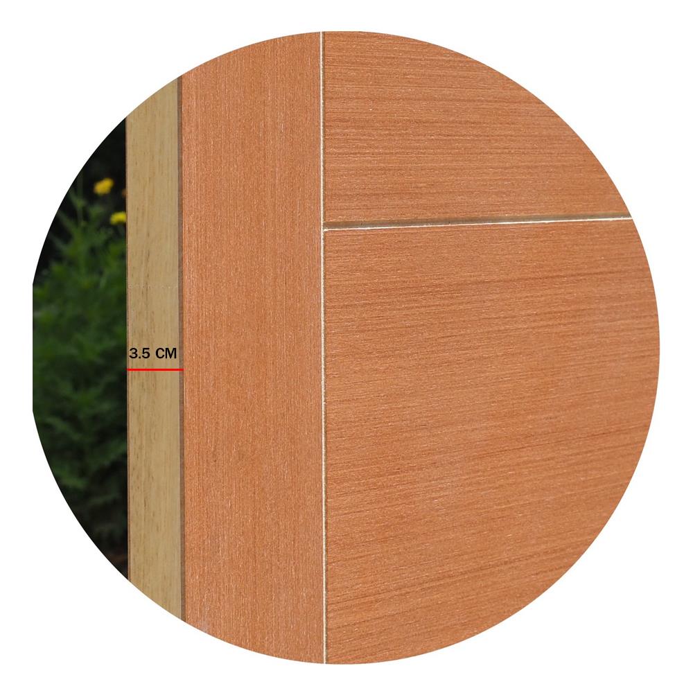 ประตูภายใน HDF METRO วีเนียร์ ROSE WOOD 02 80X200 ซม. สีไม้สัก