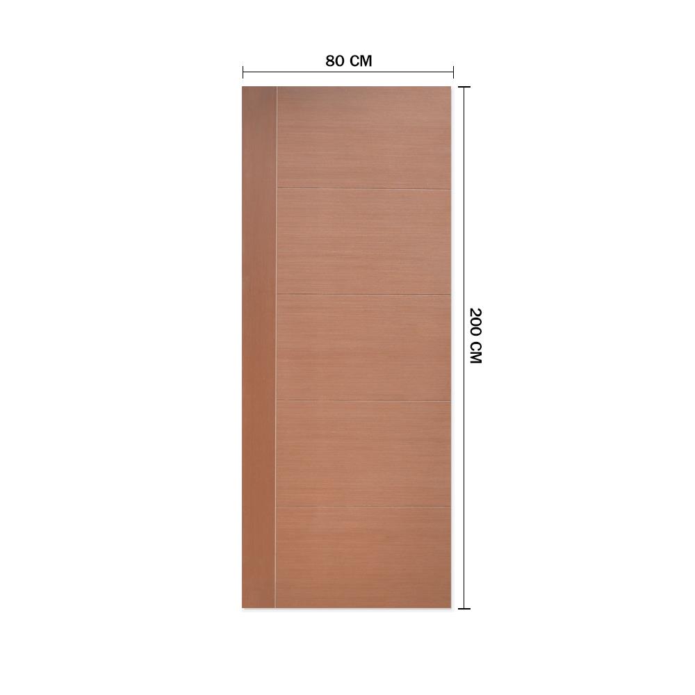 ประตูภายใน HDF METRO วีเนียร์ ROSE WOOD 02 80X200 ซม. สีไม้สัก