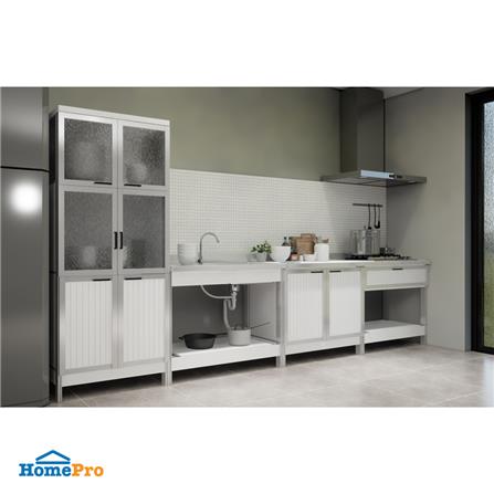 ตู้ตั้งพื้นท็อปเรียบ CABIN SIENA 90 ซม. สีขาว_2