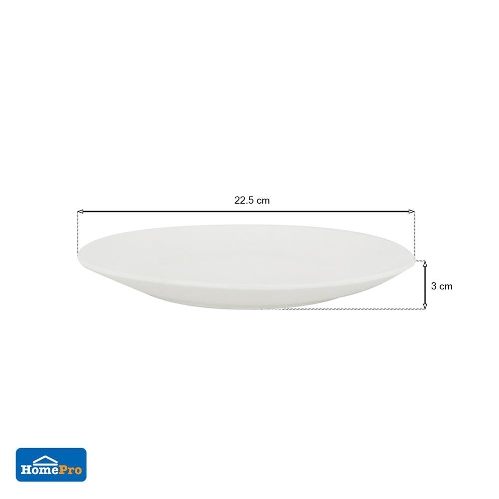 จานเซรามิกบัว 9" KECH SNOW