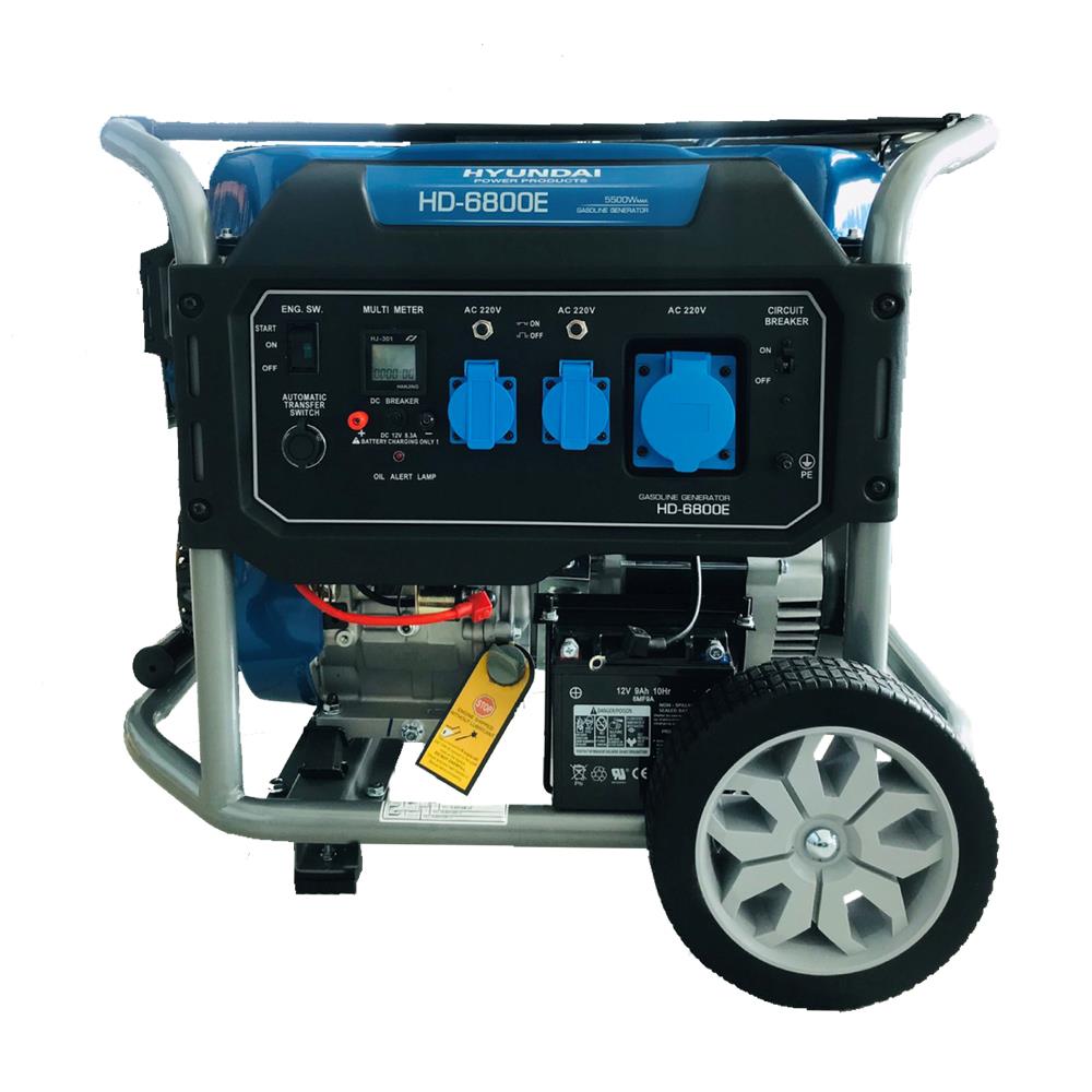 เครื่องกำเนิดไฟฟ้า HYUNDAI HDGE6800E 5.5 กิโลวัตต์