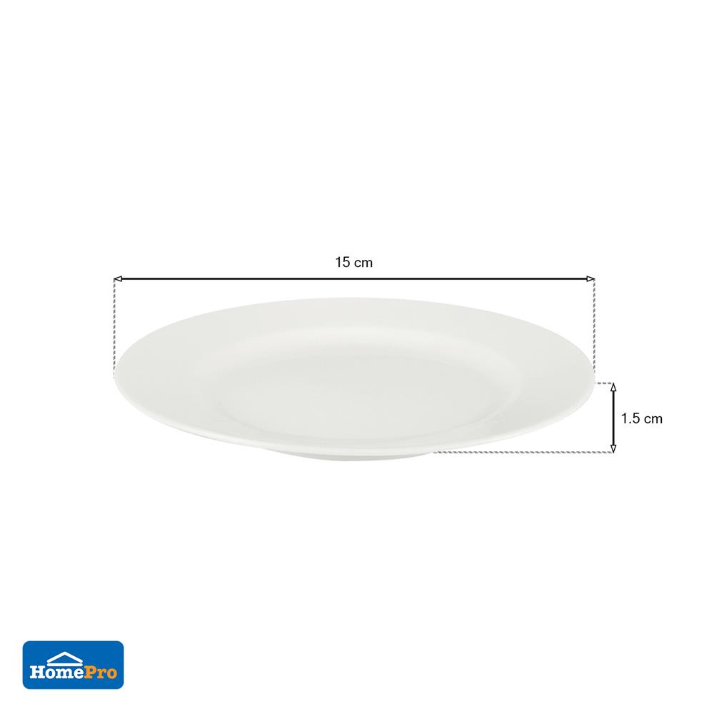 จานเซรามิกตื้น 6" KECH SNOW
