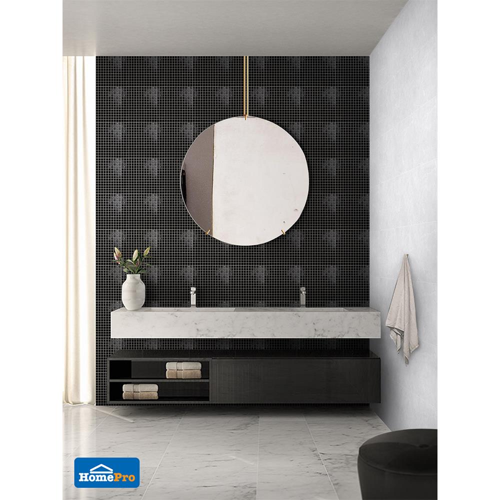 โมเสคแก้ว 30x30 ซม. HPR-189 สีดำ