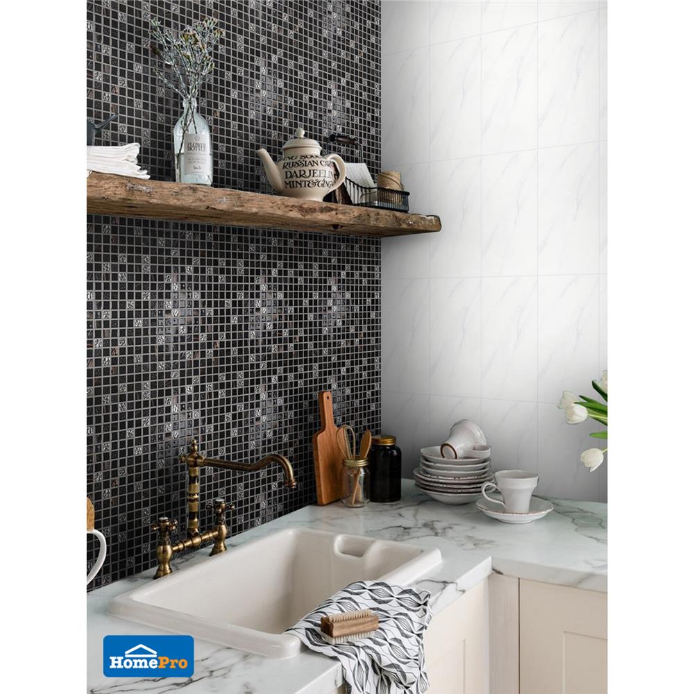 โมเสคแก้ว 30x30 ซม. HPR-184 สีดำ