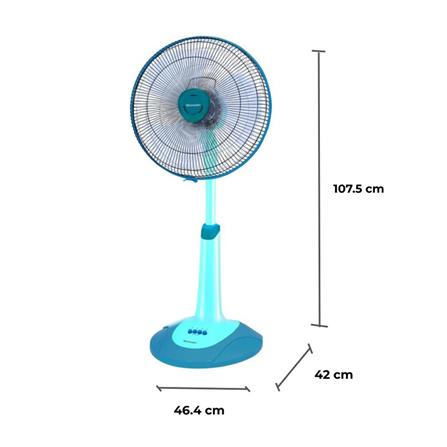 พัดลมสไลด์ 16 นิ้ว SHARP PJ-SL163TQ สีฟ้า_1
