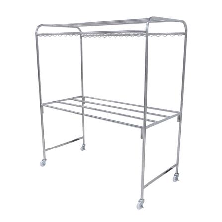 ราวตากผ้าสเตนเลสมีล้อล็อกได้ 8 เส้น PLIM 156 ซม._0