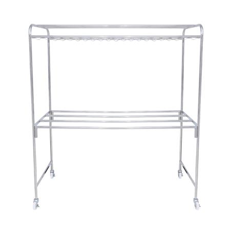 ราวตากผ้าสเตนเลสมีล้อล็อกได้ 8 เส้น PLIM 156 ซม._1