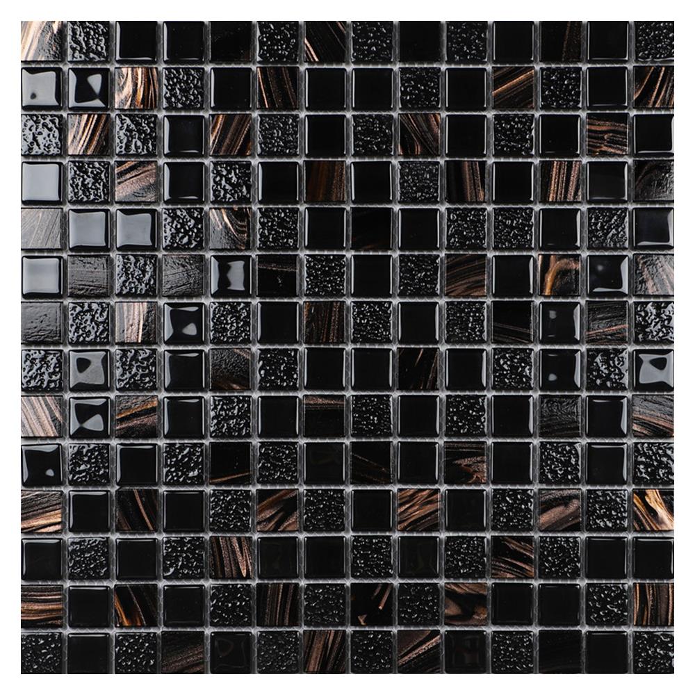 โมเสคแก้ว 30x30 ซม. HPR-186 สีดำ