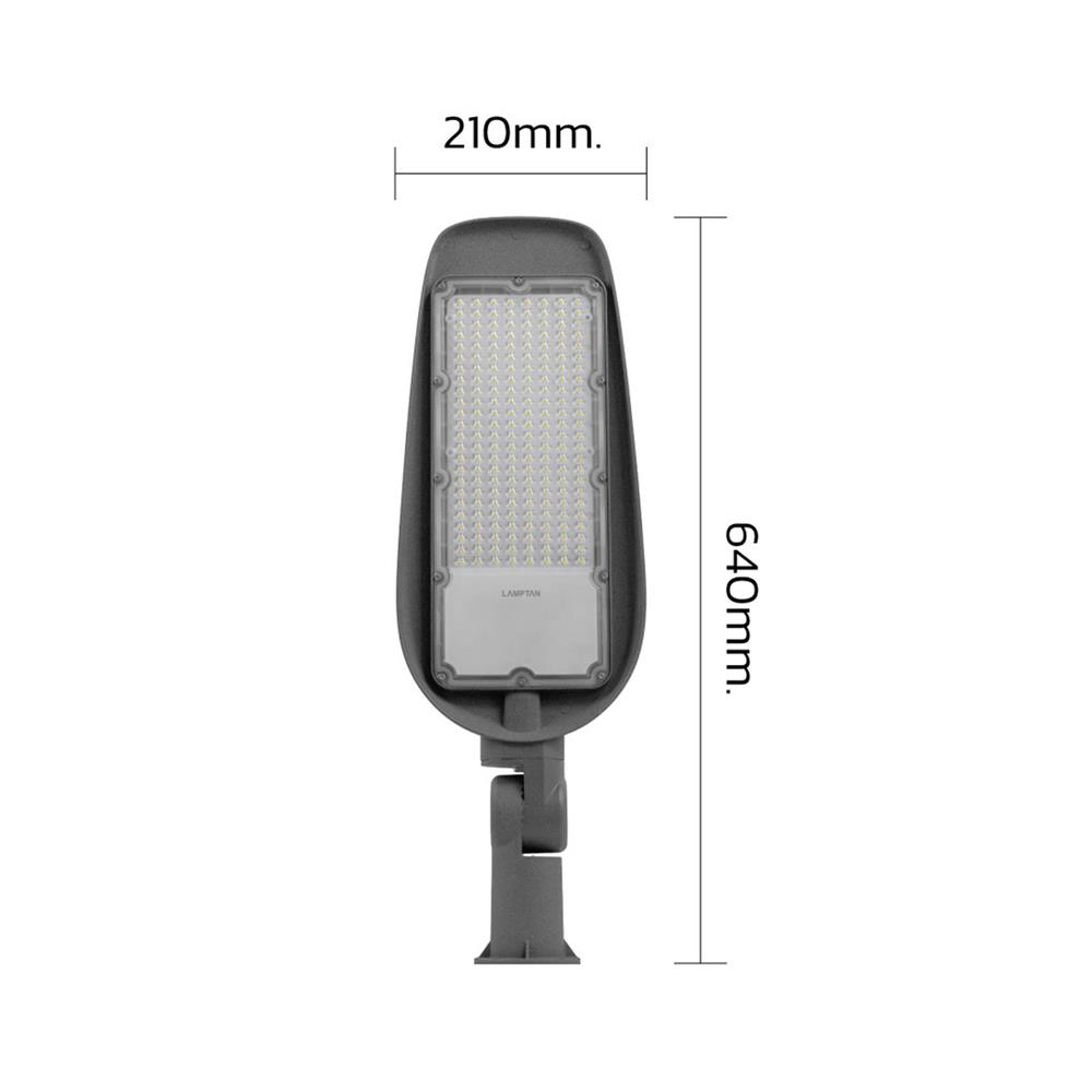 ไฟถนน LED LAMPTAN STREET TANK 150 วัตต์ DAYLIGHT สีเทา