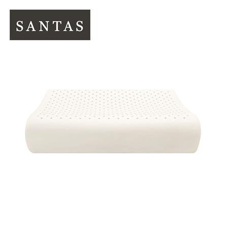 หมอนสุขภาพ ยางพารา SANTAS AIR FLOW CONTOUR 15x24 นิ้ว สีขาว