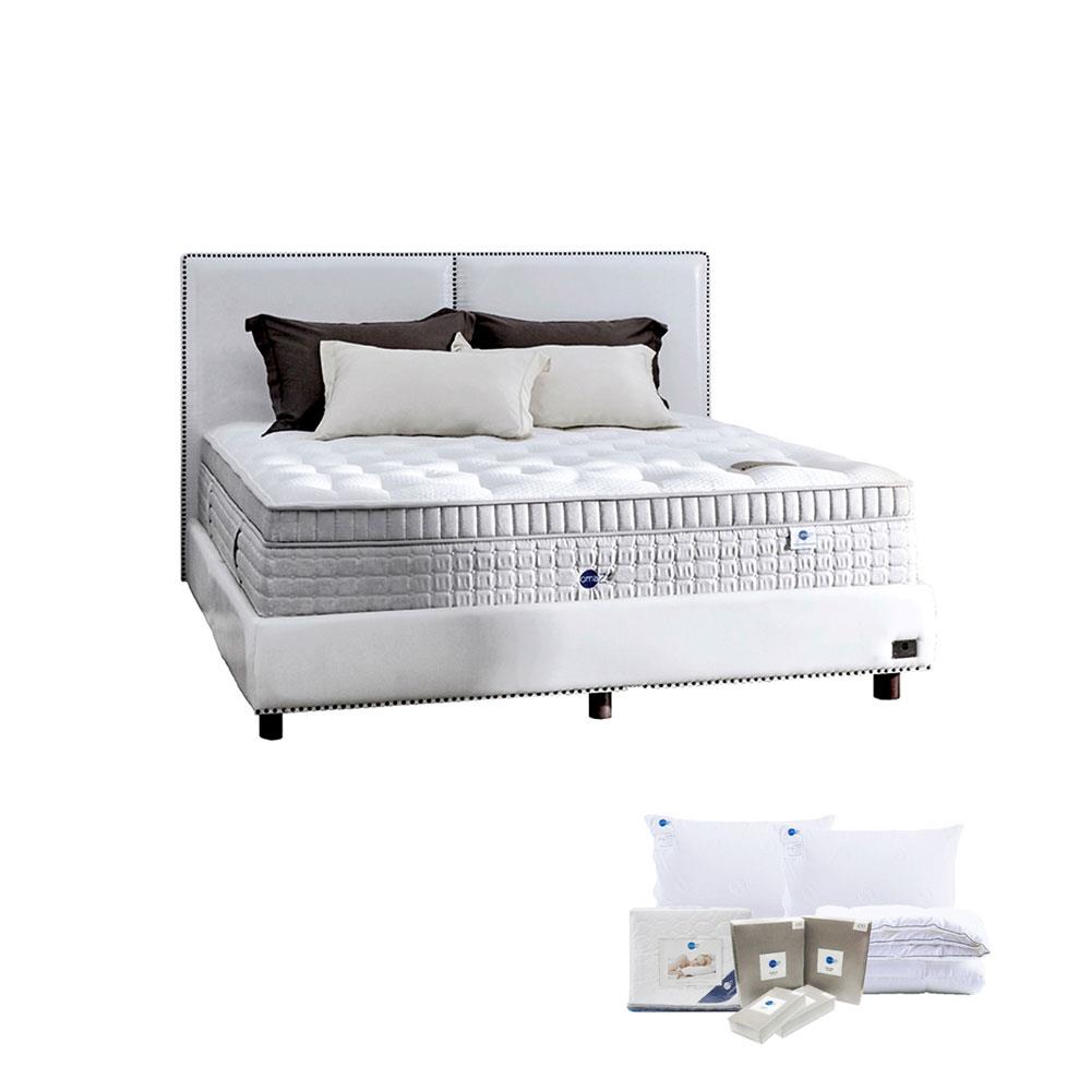 ที่นอน 5 ฟุต OMAZZ FRENCH TOTTO พร้อมชุดเครื่องนอน 8 ชิ้น