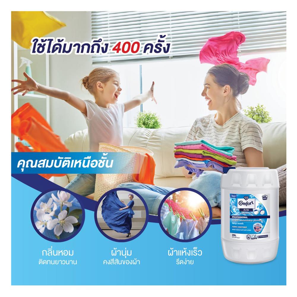 น้ำยาปรับผ้านุ่ม COMFORT 20L ฟ้า