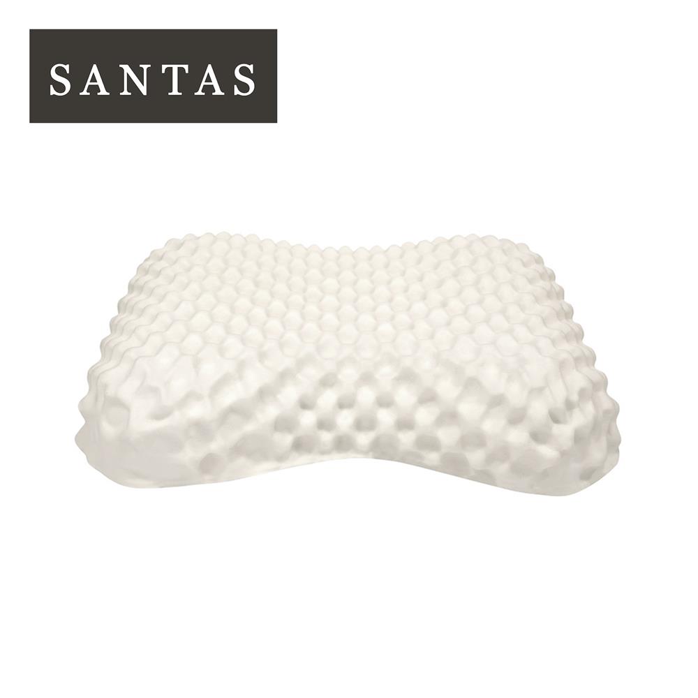 หมอนสุขภาพ ยางพารา SANTAS MASSAGE SUPPORT 15x22 นิ้ว สีขาว