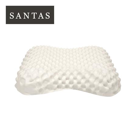 หมอนสุขภาพ ยางพารา SANTAS MASSAGE SUPPORT 15x22 นิ้ว สีขาว_0