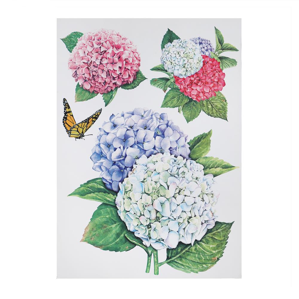 สติ๊กเกอร์ลอกน้ำ DIY HOME LIVING STYLE HYDRANGEA 34X47 ซม.