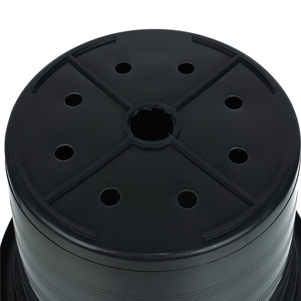 กระถางพลาสติก SPRING A17 สีดำ