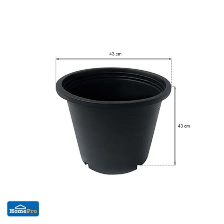 กระถางพลาสติก SPRING A17 สีดำ_5