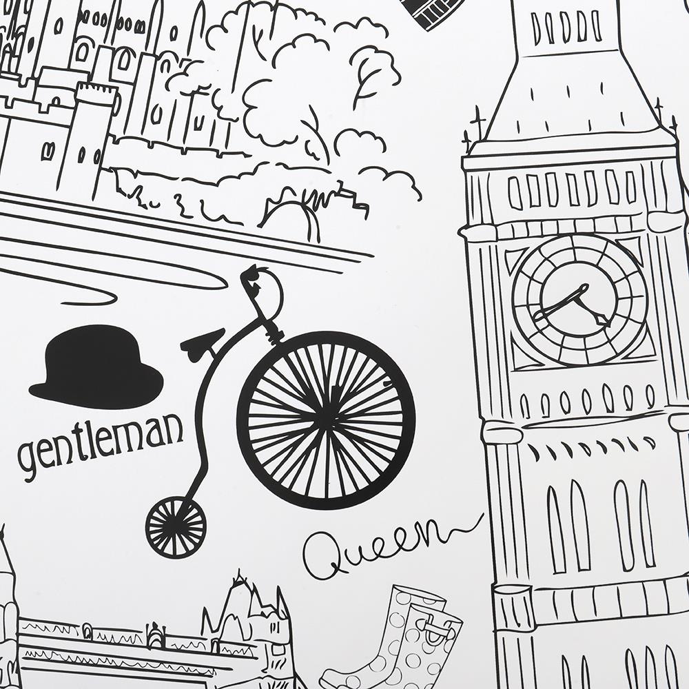 สติ๊กเกอร์ลอกน้ำ DIY HOME LIVING STYLE LONDON 34X47 ซม.