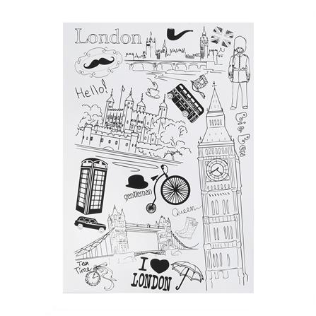 สติ๊กเกอร์ลอกน้ำ DIY HOME LIVING STYLE LONDON 34X47 ซม._0